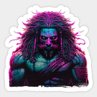 Synthwave Shaman Sticker